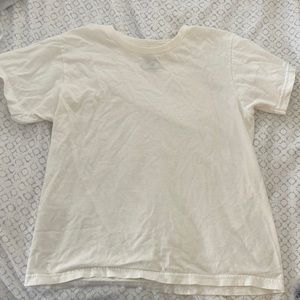 girls plain white tee